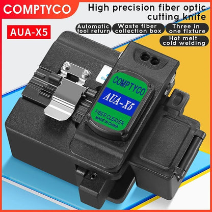 AUA-X5 Optical Fiber Cleaver FTTH Cold Hot Melt Connection Cable Cutting Tools