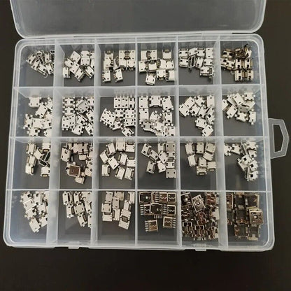 Connector Socket Jack 240Pcs Micro USB Android Mobile Phone Charging Accessories