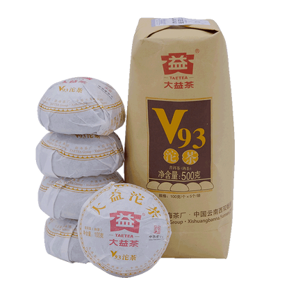 TAETEA 2018 Chinese Yunnan Dayi Ripe Pu'er Tuo Tea V93 Shu Puer Tuocha 100g