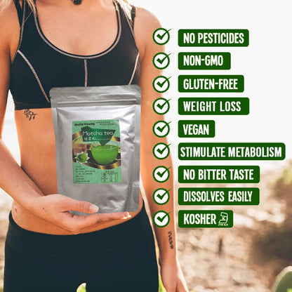 Weight Loss Matcha Latte Green Tea PowderSugar Free Keto Diet Friendly Vegan