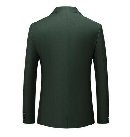 Men's Blazer Jacket One Button Slim Fit Business Long sleeve Casual Coat New @