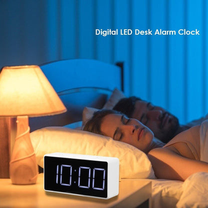 Alarm Clock LED Mini Student Electronic USB Rechargeable 100x50x30mm ABS Plastic