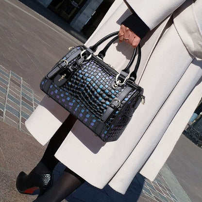Leather Women's Bag Middle-aged Mother's Handbag Shoulder Messenger Bag