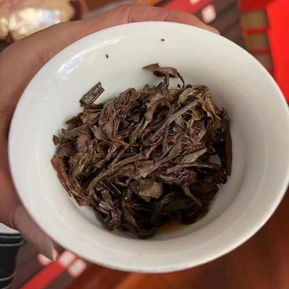 500g Yunnan Old Puerh Raw Tea 1970 Menghai Aged Pu-erh Brick Tea Pu'er Tea Brick