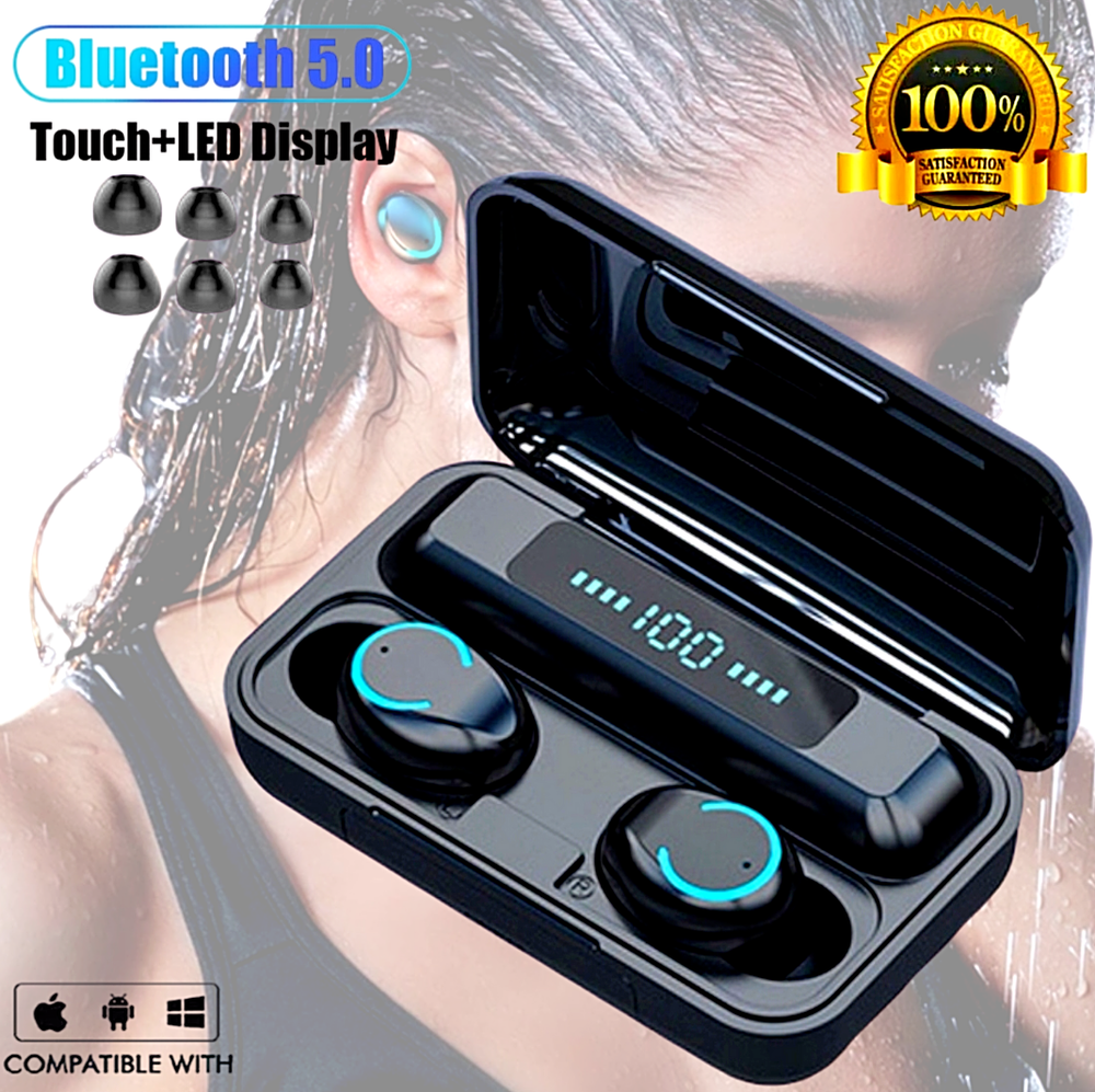 Bluetooth 5.0 Wireless TWS Earbuds Headphone Headset Noise Cancelling Waterproof