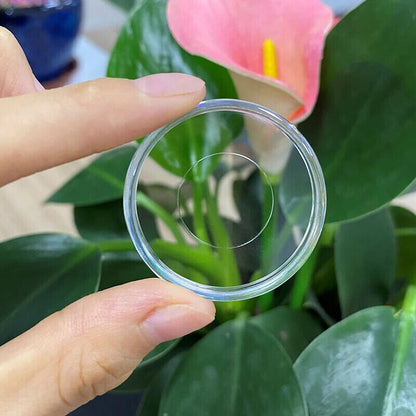 Binder Rings 100Pcs Plastic Clear Notebooks Planners Binding Mushroom Hole Discs