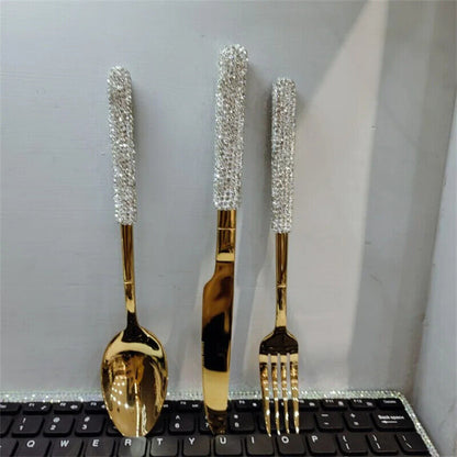 Fork Spoon Knife Silverware Tableware Home Kitchen Dinnerware Wedding