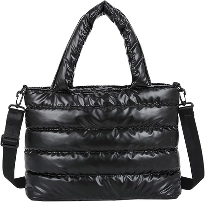 YFGBCX Puffer Tote Bag for Women Quilted Puffy Handbag Lightweight Winter Down