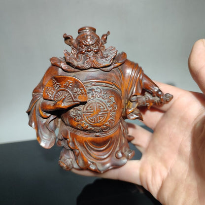 antique asian wood carving carved home decor figurines interior statue sculpture