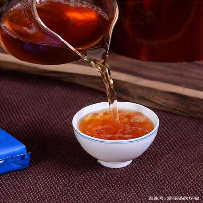 357g Ripe Puerh Tea Palace Golden Bud Ripe Yunnan Ancient Tree Tea Cake