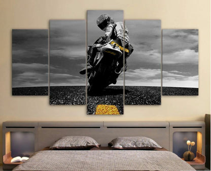 Lighthouse Wave Sea Landscape 5 Pieces canvas Wall Art Print Picture Home Decor