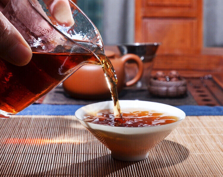 Pu-erh Tea Menghai Seven Sub-cake Top Grade Ripe Puerh Tea Yunnan Factory 12.6oz