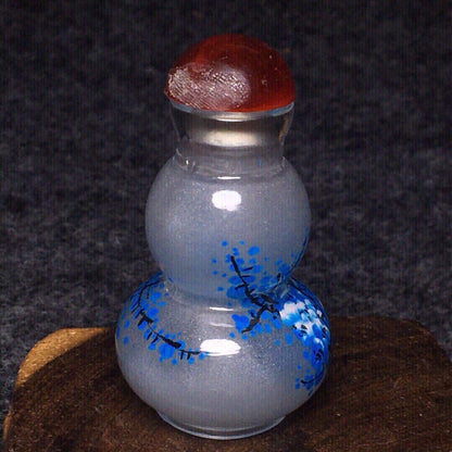 Ancient Chinese handmade interior painting ancient glazed snuff bottle