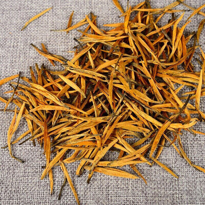 Premium Yunnan Golden Buds Black Tea DianHong Balck Tea Golden Needle Loose Leaf