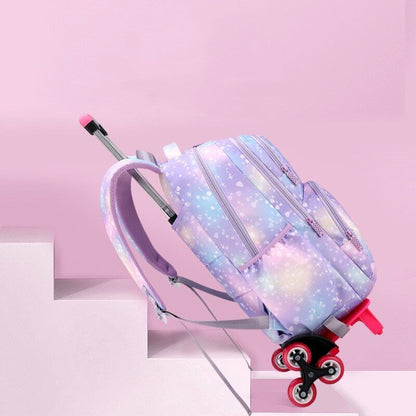 Children School bag Wheels Students Backpack Girls Bag Schoolbag Backpack