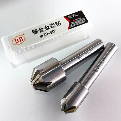Brazing Carbide Countersink Drill With Blade 90 Degree Chamfering Milling Tool