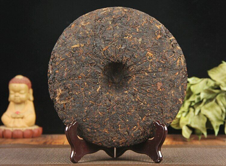 2006 ChunHai Tea Peafowl Hometown Qi Zi Bing Cha Aged Shu Puer Ripe Pu-Erh 357g