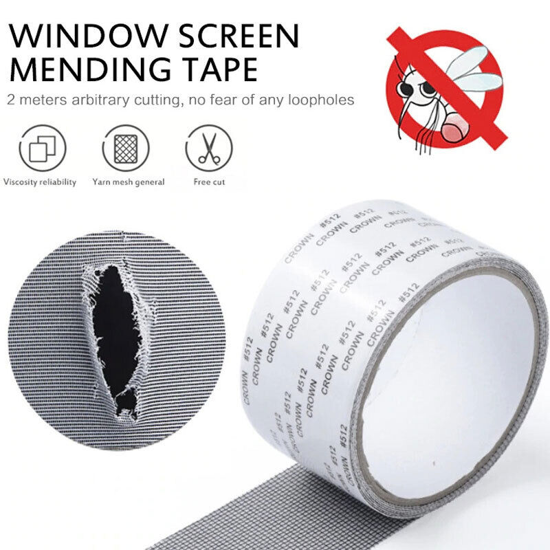 Window Screen Repair Tape Self-adhesive Mosquito Net Tears Holes Patch Tape Seal