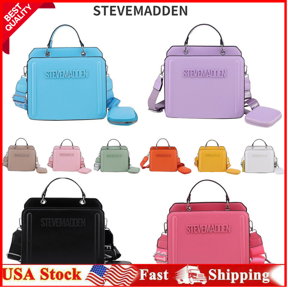 STEVEMADDEN New Square Bag Women's High-Quality Shoulder Messenger Handbag USA
