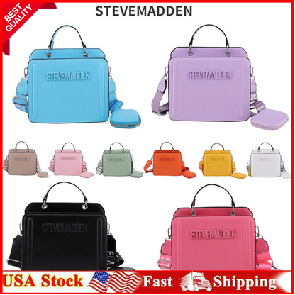 STEVEMADDEN New Square Bag Women's High-Quality Shoulder Messenger Handbag USA