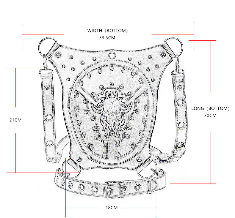 Lady's Leather Leg Drop Belt Bag Punk Motorcycle Bag Thigh Hip Waist Fanny Pack