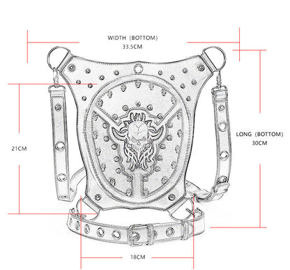 Lady's Leather Leg Drop Belt Bag Punk Motorcycle Bag Thigh Hip Waist Fanny Pack