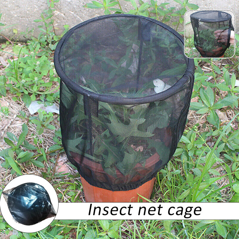 Plant Protective Net Cover with Zipper Mesh Net Bag Garden Plant Cover Fruit