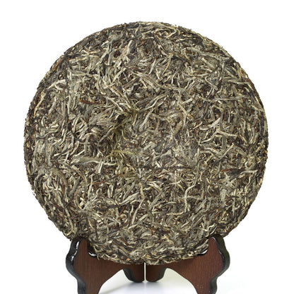 300g Supreme Silver Needle White Tea Cake Fuding Bai Hao Yin Zhen Tips