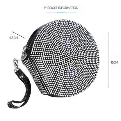 Bling Diamond Rhinestone Car Disc CD Storage Bag Box Holder Interior Accessories