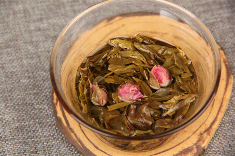 Cha Pu Er Old Trees Pu'er Cha Min Rose Herbal Tea Chinese Handmade Puer Tea 500g