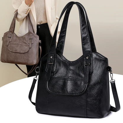 Totes Women 2024 PU Leather Shoulder Side Bag Female Shopper Handbag