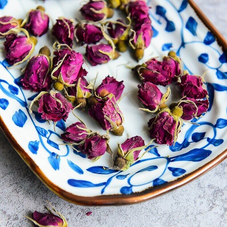 Organic Dried Rose Buds Dried Herbs Rose Herball Teas Makes A Healthy Tea