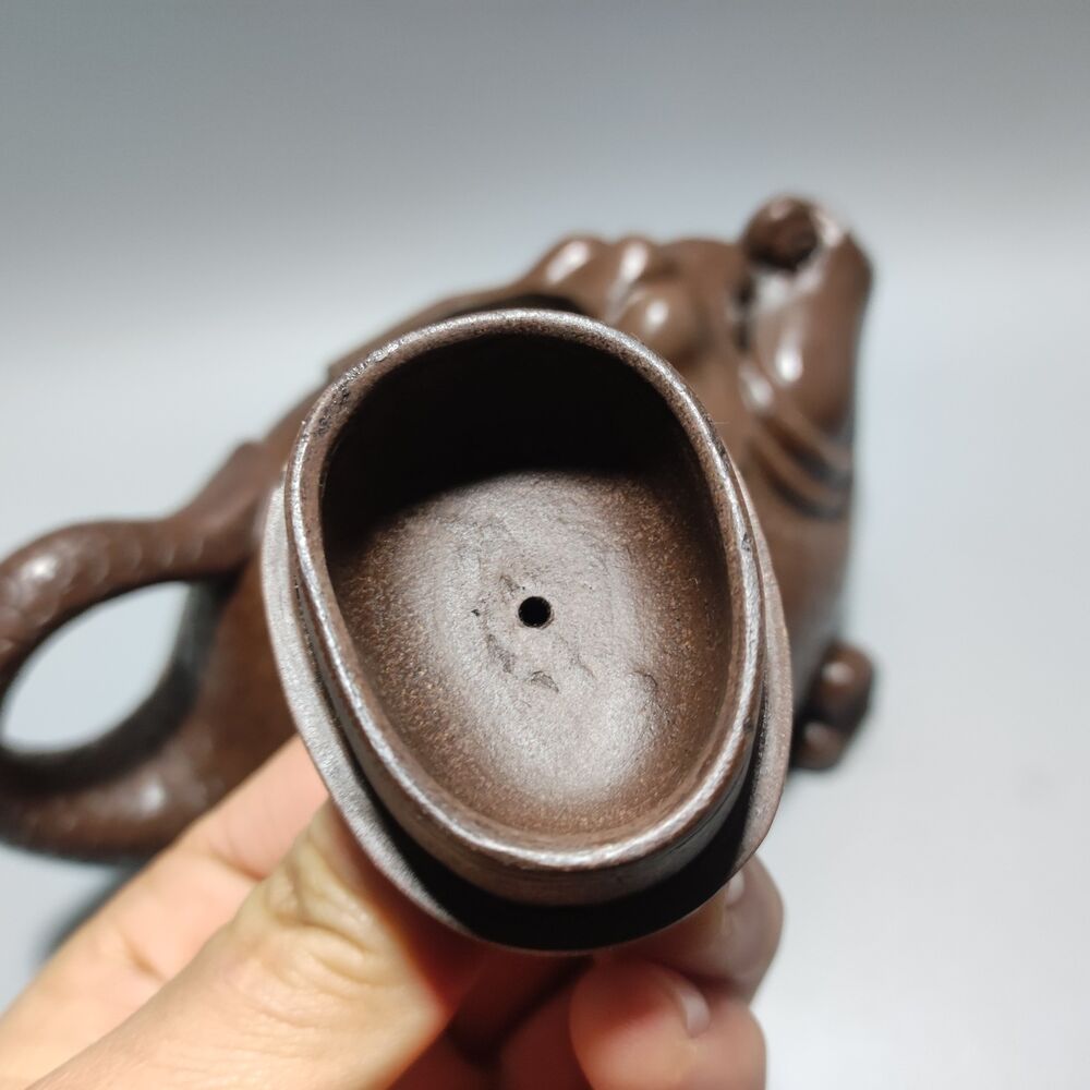 Vintage Chinese Yixing Purple Clay Teapot Zisha Ceremony Collection Rare Large