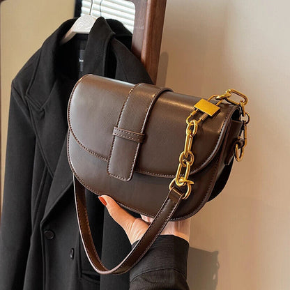 Shoulder Crossbody Bags Women 2023 Winter Women's Saddle bag Handbag