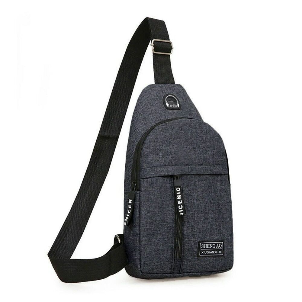 Shoulder Chest Daily Bags Male Female Nylon Waist Packs Crossbody Outdoor Sports