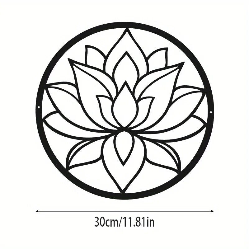 Metal Art Lotus Shape Wall Decorations, Indoor Fashion Wall Hanging Wall Decor