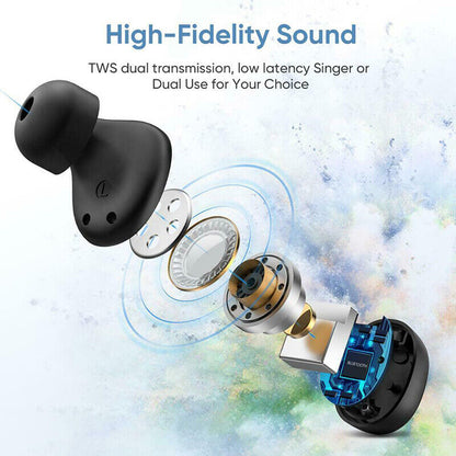 2021 TWS Bluetooth 5.0 Headset Wireless Earphones Mini Earbuds Stereo Headphones