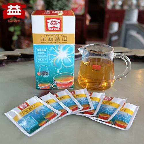 Jasmine Pu'er Tea Yunnan Dayi Tea Office Sheng Puerh Cha 25pcs Tea Bags