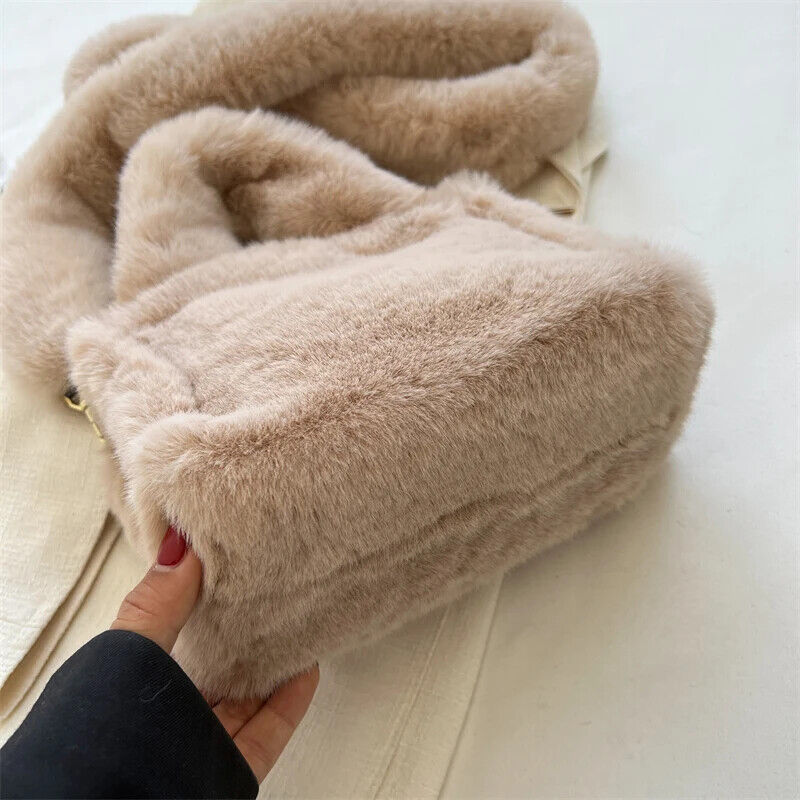 Bag Plush Handbag Cute Warm Shoulder Crossbody Bag Women