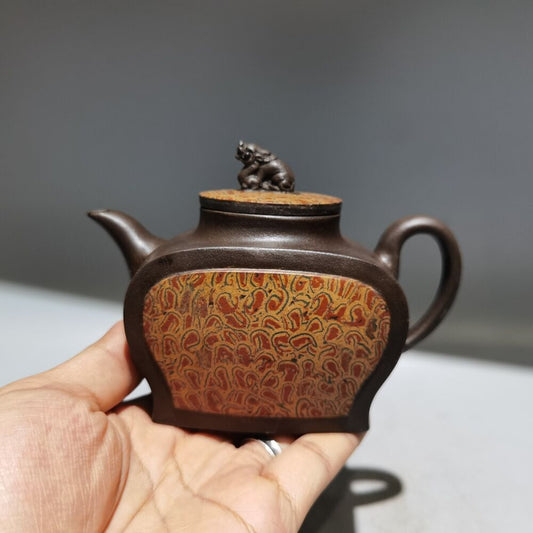 chinese yixing purple clay teapot tea set pot zisha ceramic cute decor figurine