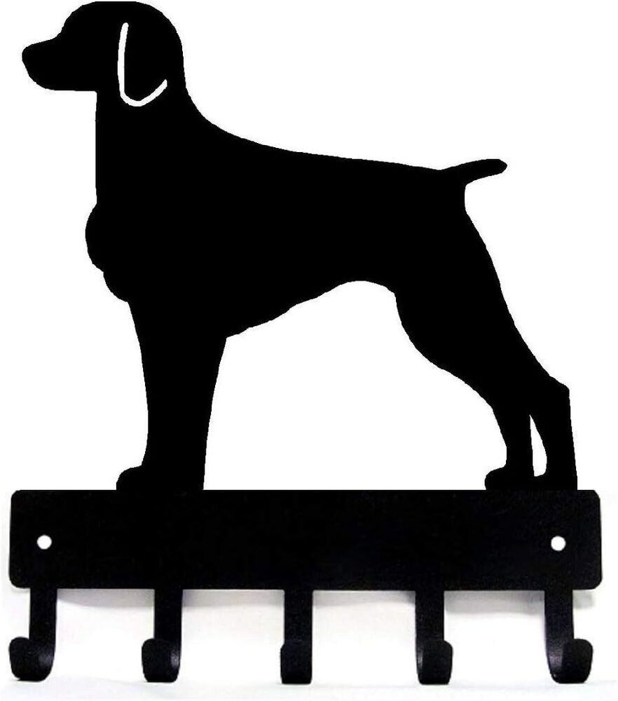 Brittany Dog Key Rack Hanger - 6 inch Wide Metal Wall Art