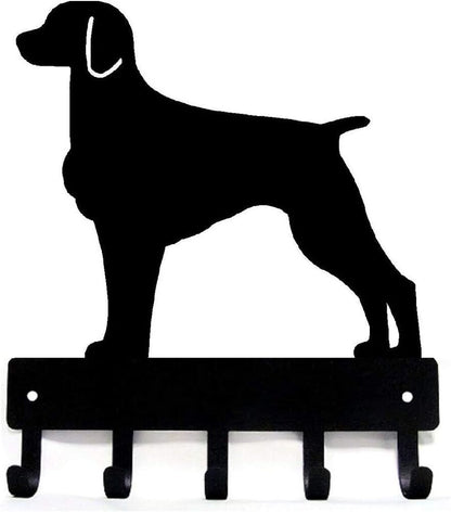 Brittany Dog Key Rack Hanger - 6 inch Wide Metal Wall Art