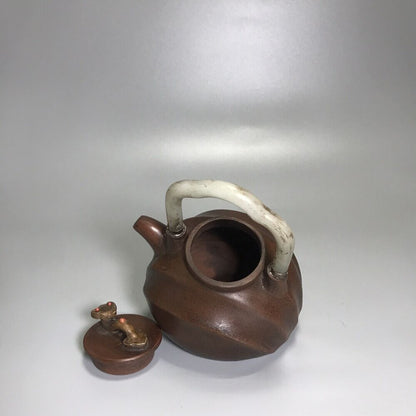 vintage chinese yixing purple clay teapot zisha ceremony carving Collectible art