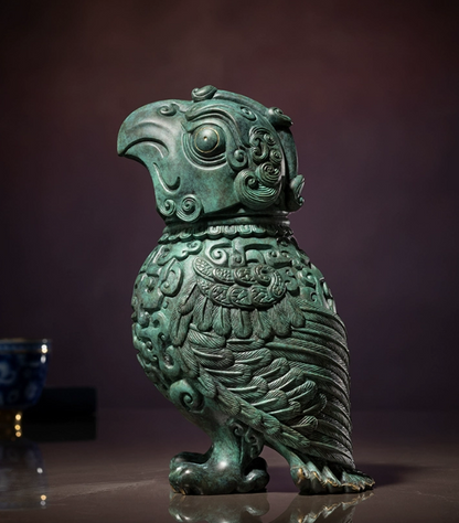 All Copper Ornament "Kung Fu Panda" - Fierce and Jiaohu Copper Crafts