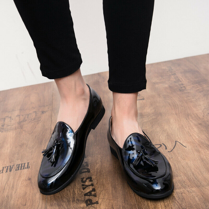 New Oxfords Mens patent leather Slip On Loafers pointy toe dress formal Shoes @