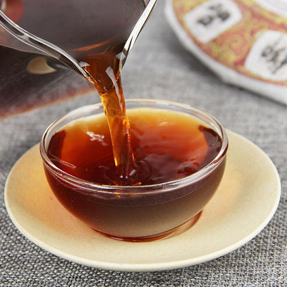 2019 Yunnan Royal Tribute Ripe Puer Tea Rhythm of Spring Shu Puerh Tea 357g