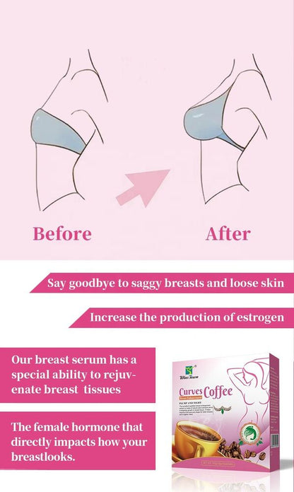 12g*16bags Curves Coffee Breast Enhancement Big Breast Herbal Instant Coffee