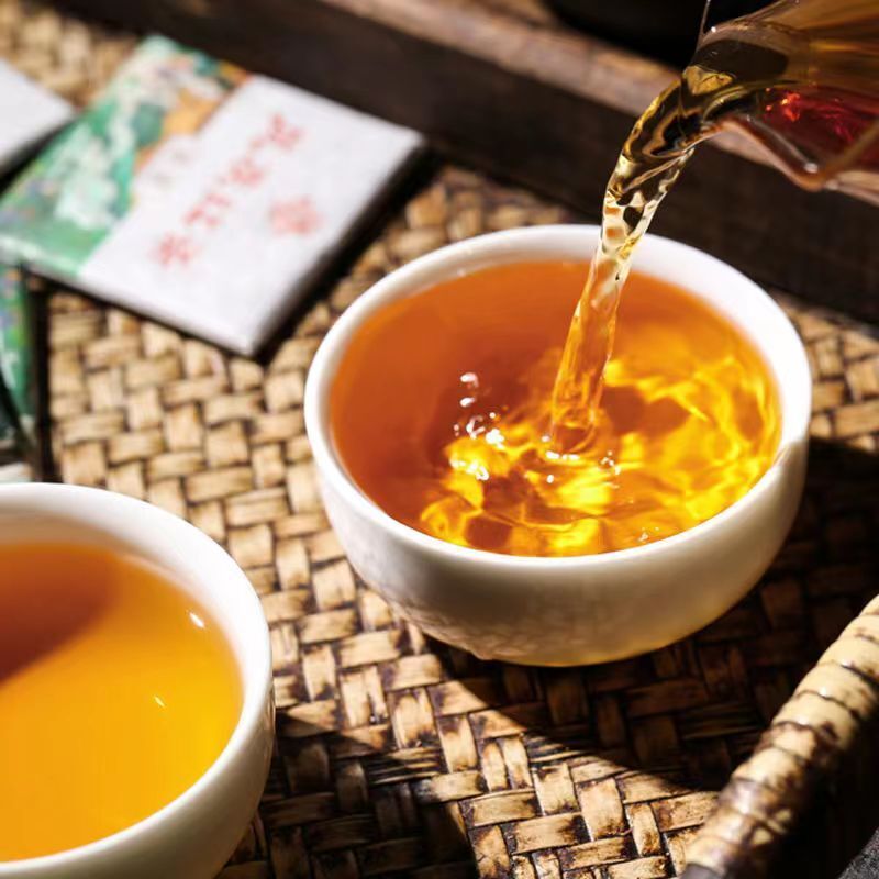 5Pcs Yunnan Fengqing Green Tea Brick Honey Flavour Raw Tea One Piece One Cup Tea