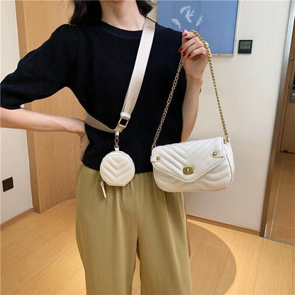 Crossbody Bags Handbag Women Embroidery Thread Chain Shoulder Bag