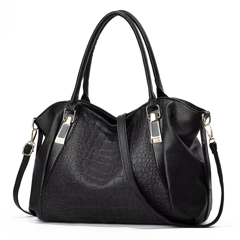 Fashion Womens Ladies Handbags Bags PU Leather Large Tote Shoulder Crossbody Bag